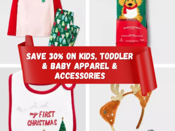 Today Only! Save 30% on Kids, Toddler & Baby Apparel & Accessories from $2.10 (Reg. $4+)