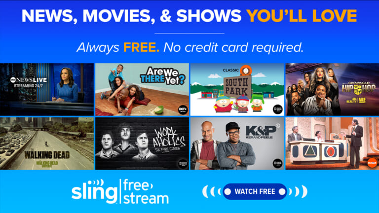 Completely Free Streaming | 400+ Live Channels with Sling FreeStream