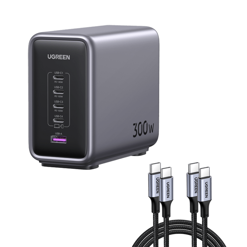 Ugreen Nexode 300W USB-C GaN Charger Bundle for $200 + free shipping