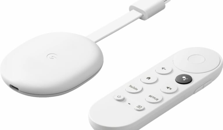 Google Chromecast with Google TV 4K HDR Streaming Media Player for $38 + free shipping