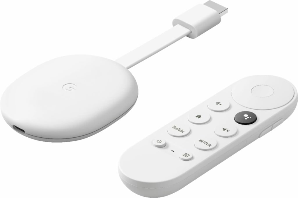 Google Chromecast with Google TV 4K HDR Streaming Media Player for $38 + free shipping