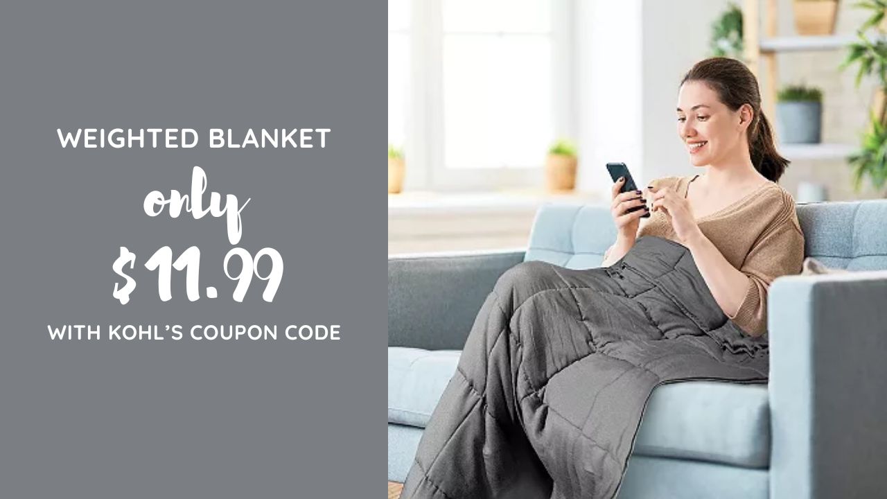 Kohl’s | 5-lb. Weight Blanket $11.99 (reg. $30)