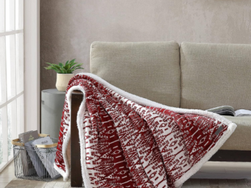 Eddie Bauer Ultra-Plush Collection Reversible Fleece Throw Blanket $11.24 (Reg. $25)
