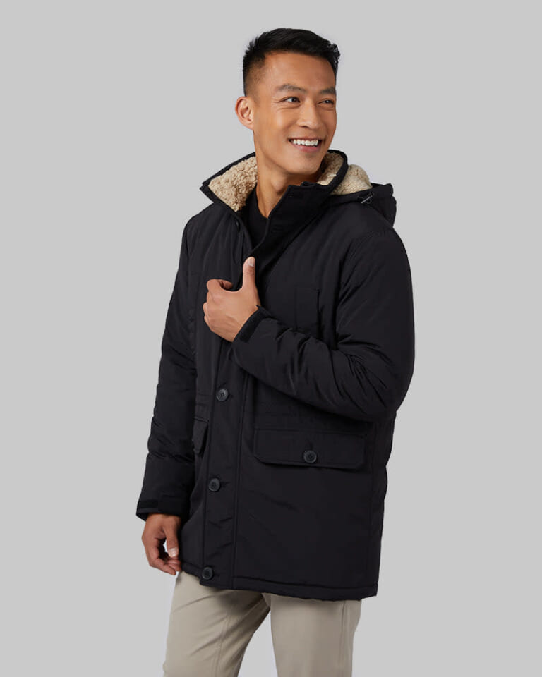 32 Degrees Men's Commuter Tech Sherpa-Lined Parka for $35 + free shipping