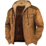 Men's Full Zip Fleece Winter Hoodie Coat for $25 + $8 s&h