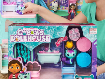Gabby’s Dollhouse, Primp and Pamper Bathroom Playset with Mercat Figure $10.49 (Reg. $16) – 7.3K+ FAB Ratings! + MORE Playsets from $3.83