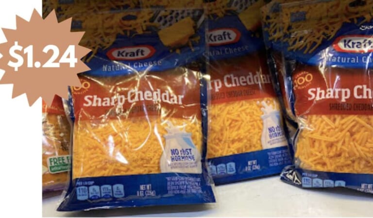 $1.24 Kraft Shredded Cheese at Lowes Foods