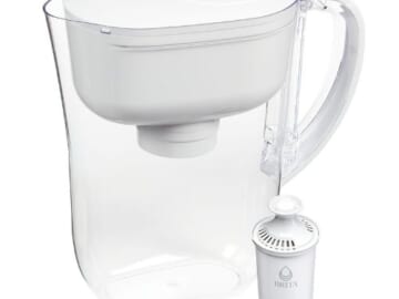 Brita Small 6 Cup Denali Water Filter Pitcher with 1 Brita Standard Filter (White) $16.88 (Reg. $24)