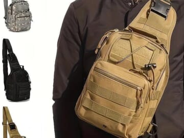 Military Tactical Sling Bag for $9 + $6 s&h