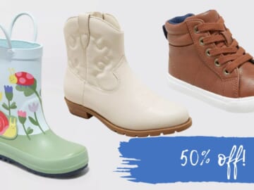 Target | 50% Off Kids’ Boots | Today Only!