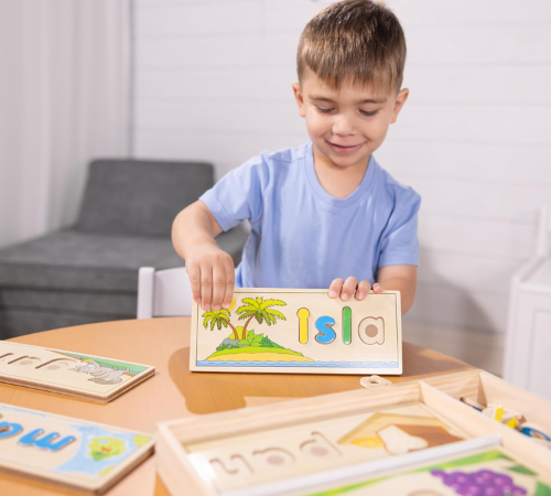 Melissa & Doug Spanish See & Spell Educational Language Learning Toy Set $9.49 (Reg. $28)