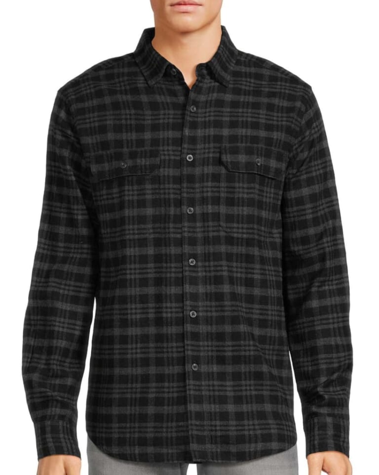 George Men's Long Sleeve Flannel Shirt for $10 + pickup