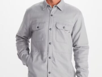 Marmot Men's Ridgefield Heavyweight Sherpa-Lined Flannel Jacket for $42 + free shipping