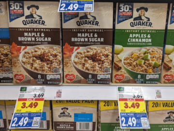 Quaker Instant Oatmeal Just $2.49 At Kroger