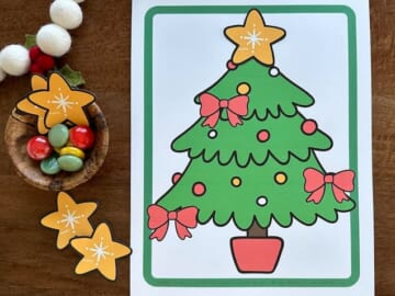 Free Printable Pin the Star on the Christmas Tree Game!