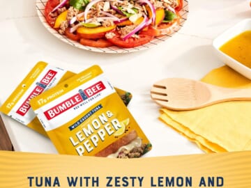 Bumble Bee Wild-Caught Tuna Pouches, Lemon & Pepper, 12-Pack as low as $8.97 Shipped Free (Reg. $17) – $0.75/ 2.5-Oz Pouch