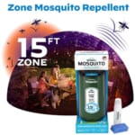 Mosquito Repeller Patio Shield with 12-Hour Fuel Cartridge + 3 Mats $12.47 (Reg. $20) – Forest or Linen, 15-foot zone mosquito protection