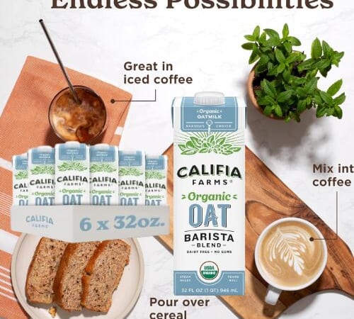 Califia Farms Organic Oat Barista Blend Milk, 6-Pack $20.96 After Coupon (Reg. $29.94) – $3.49 Each