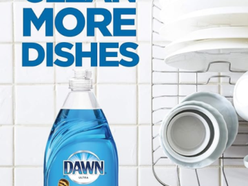 Dawn Ultra 38-Oz Dishwashing Liquid Dish Soap, Original Scent as low as $3.30/Bottle when you buy 3 (Reg. $5.84) + Free Shipping