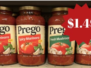 $1.49 Prego Pasta Sauce with Kroger eCoupon