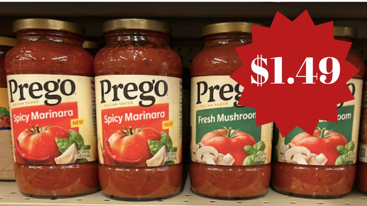 $1.49 Prego Pasta Sauce with Kroger eCoupon