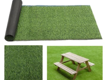 Artificial Grass Outdoor Garden Carpet Mat for $30 + free shipping