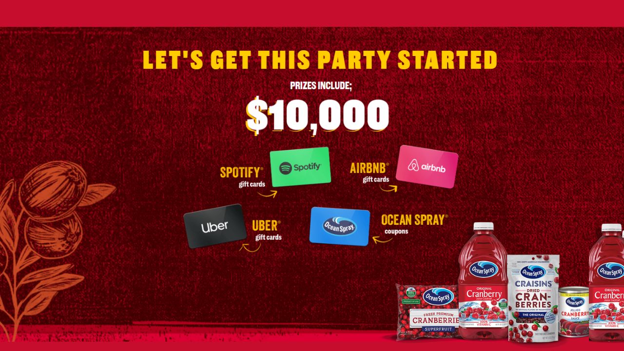 Ocean Spray | Instantly Win $10,000 or Other Great Prizes