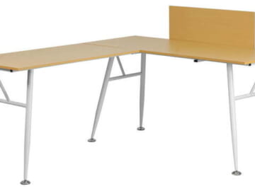 Flash Furniture L-Shape Computer Desk for $80 + free shipping