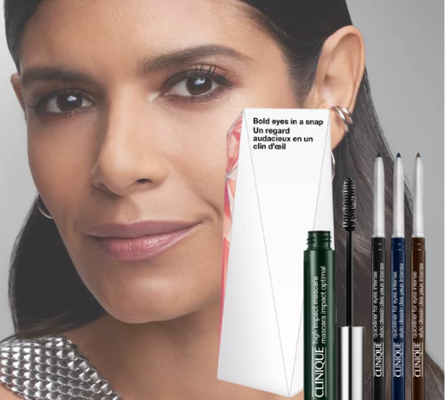 Clinique Bold Eyes In A Snap Eyeliner & Mascara 4-Piece Set $14 (Reg. $28)