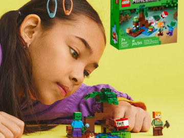 LEGO Minecraft 65-Piece The Swamp Adventure Building Construction Set $8.29 (Reg. $10)
