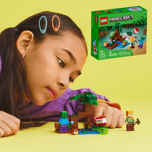 LEGO Minecraft 65-Piece The Swamp Adventure Building Construction Set $8.29 (Reg. $10)