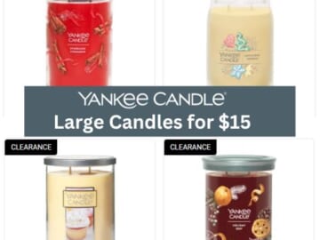 Yankee Candle Large Candles $15 (Reg. $34)