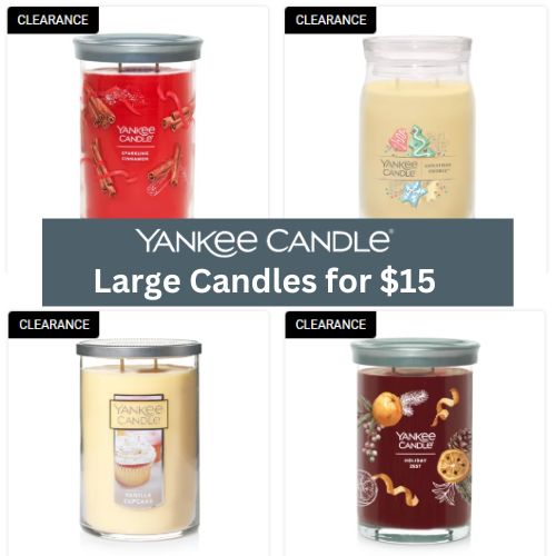 Yankee Candle Large Candles $15 (Reg. $34)