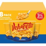 Velveeta Shells & Cheese Pasta, Single Serve Microwave Cups, 8-count for just $6.77 shipped!