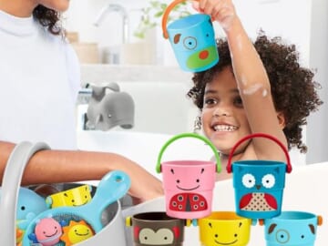 Skip Hop Baby Bath Stack & Pour 5 Buckets Toy (Treetop) $6 (Reg. $10) – $1.20/Bucket – FAB Ratings!