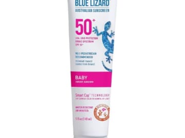 Blue Lizard BABY Mineral SPF 50+ Sunscreen with Zinc Oxide as low as $6.58 Shipped Free (Reg. $14.98) – Water Resistant, Fragrance-Free