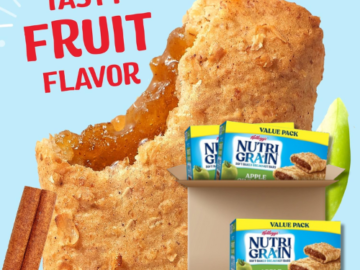 Nutri-Grain 48-Count Soft Baked Apple Cinnamon Breakfast Bars as low as $11.66 After Coupon (Reg. $30.38) + Free Shipping – $3.89/16-Count Box or 24¢/Bar