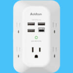 3-Sided, 9-in-1 USB Charger Surge Protector with 5 Outlets + 4 USB Charging Ports $9.99 (Reg. $20) – Charge EVERYTHING With One Outlet Extender
