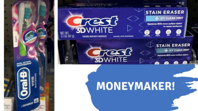Moneymaker Oral-B Toothbrush & Crest Toothpaste at Walgreens!