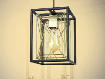 Industrial Vintage Farmhouse Pendant Light Fixture for just $24.99 shipped!