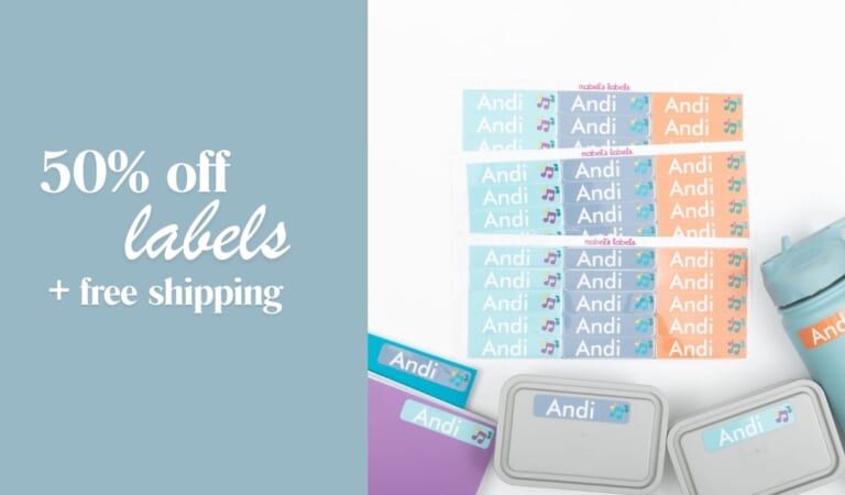 Mabel’s Labels | 45 Waterproof Large Labels $11.75 Shipped