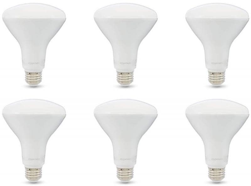 Amazon Basics 65W Equivalent BR30 LED Light Bulb 6-Pack for $10 + free shipping