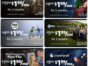 *HOT* Prime Video Channels: $1.99 Per Month!