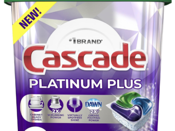 Stock Up Deal on Cascade Platinum Dishwasher Detergent (62 count)!