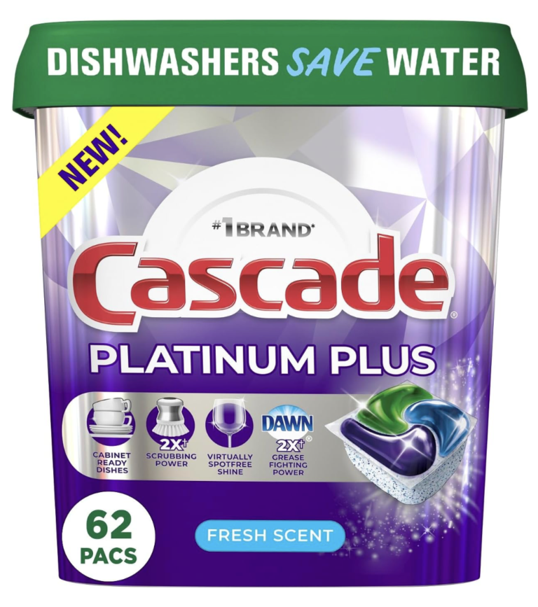 Stock Up Deal on Cascade Platinum Dishwasher Detergent (62 count)!