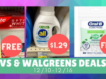 Video: Top CVS & Walgreens Deals 12/10-12/16