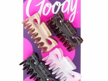 Goody Medium Hair Claw Clips, 4-pack for just $2.84 shipped!