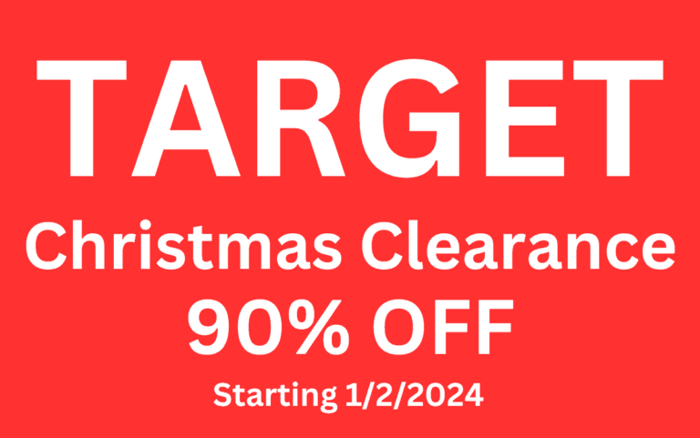 Target Christmas Clearance 1-2-2024