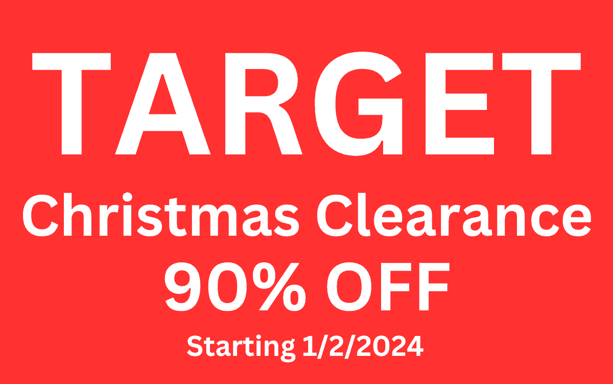 Target Christmas Clearance 1-2-2024