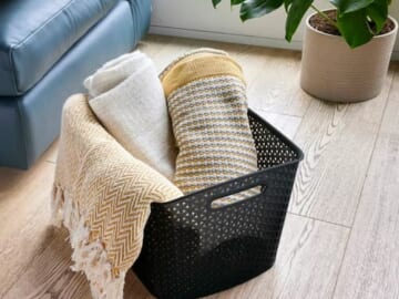 Y-Weave XL Curved Decorative Storage Basket